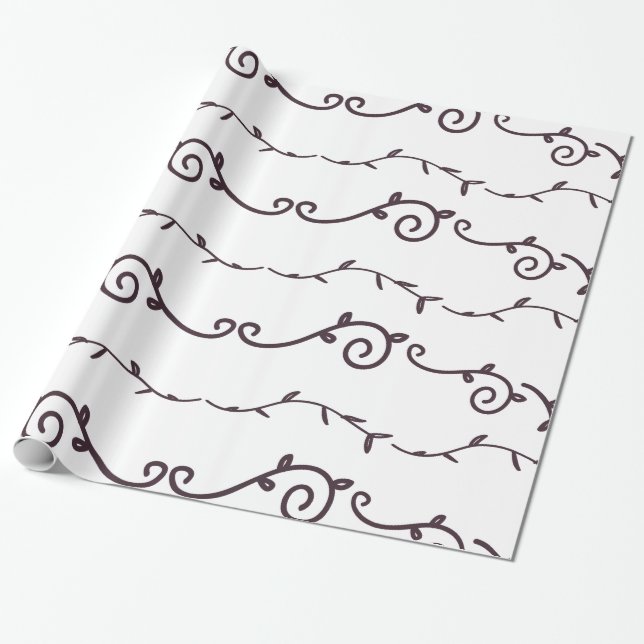 swirl patterned wrapping paper (Unrolled)