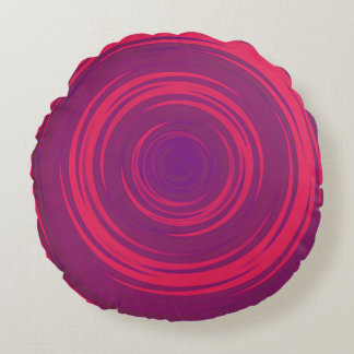 Swirl round throw pillow