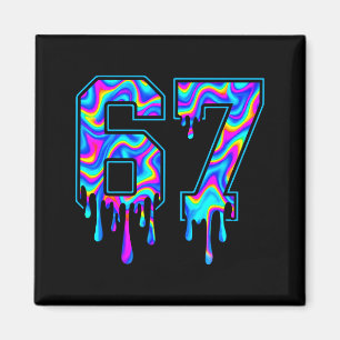 Swirl Six Seven Drip 6 7 Meme Gen Alpha Slang Magnet