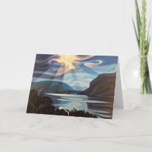 Swirl Spirits Shuswap Lake Folded Greeting Card