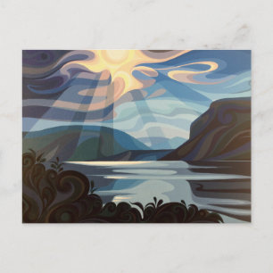 Swirl Spirits Shuswap Lake Postcard Canada Nature
