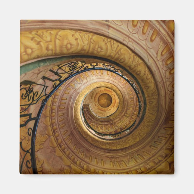 Swirl Staircase Pattern Magnet (Front)