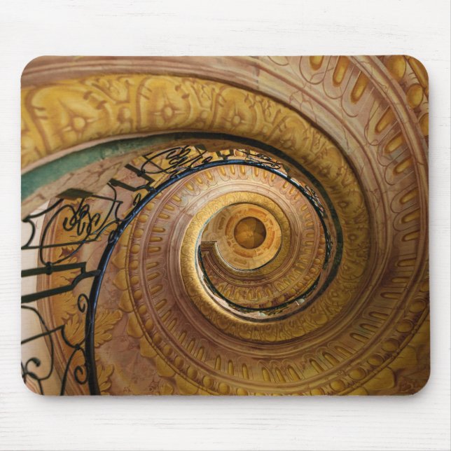 Swirl Staircase Pattern Mouse Pad (Front)