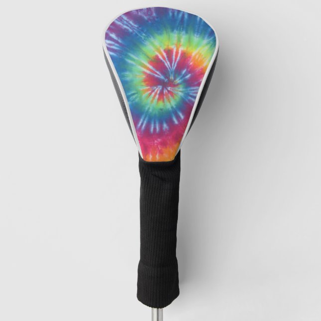 Swirl Tie Dye Golf Head Cover (Front)