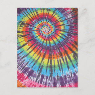 Swirl Tie Dye Holiday Postcard