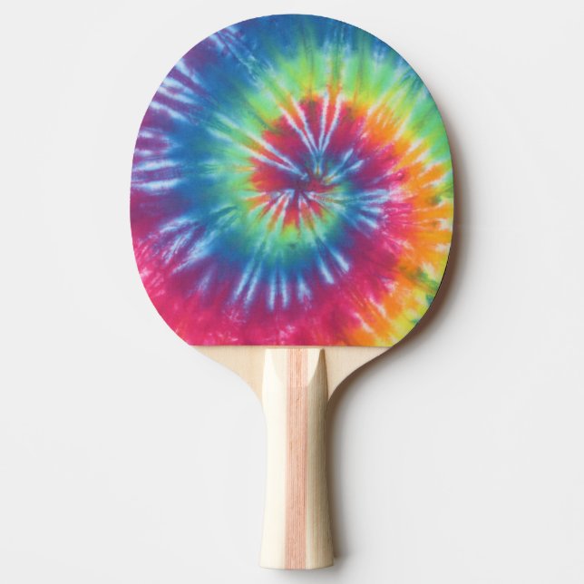 Swirl Tie Dye Ping Pong Paddle (Front)