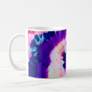 Swirl Tie Dye. Rainbow Fabric Tie Dye. Boho Fashio Coffee Mug