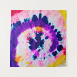 Swirl Tie Dye. Rainbow Fabric Tie Dye. Boho Fashio Tapestry