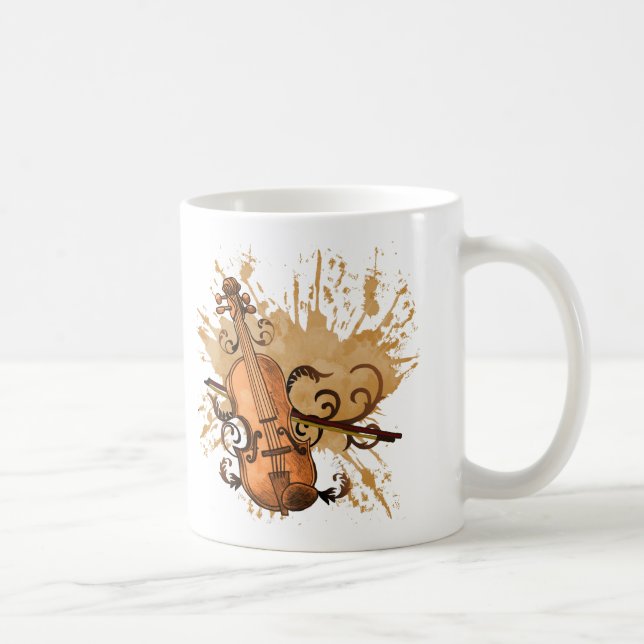 Swirl Violin   Mug (Right)
