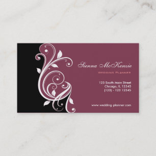 Swirl Wedding Planner Business Card