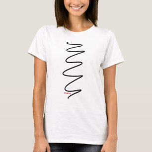 Swirl Women's Fitted T-shirt - Black