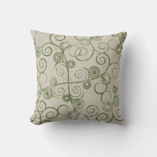 Swirled Green 2 American MOJO Pillow