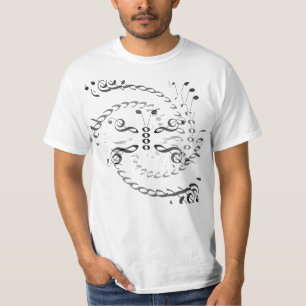 Swirled Music Butterfly T-Shirt