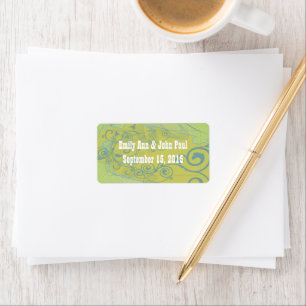 Swirled Tag with Dots Save the Date
