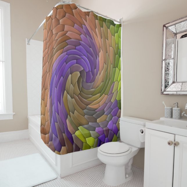 Swirlin' garden..... shower curtain (In Situ)