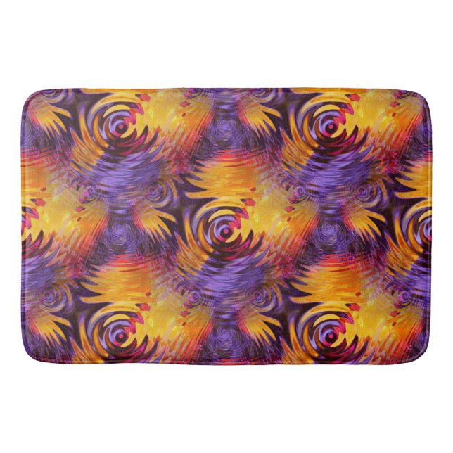 Swirlin' Hands... Bath Mat (Front)