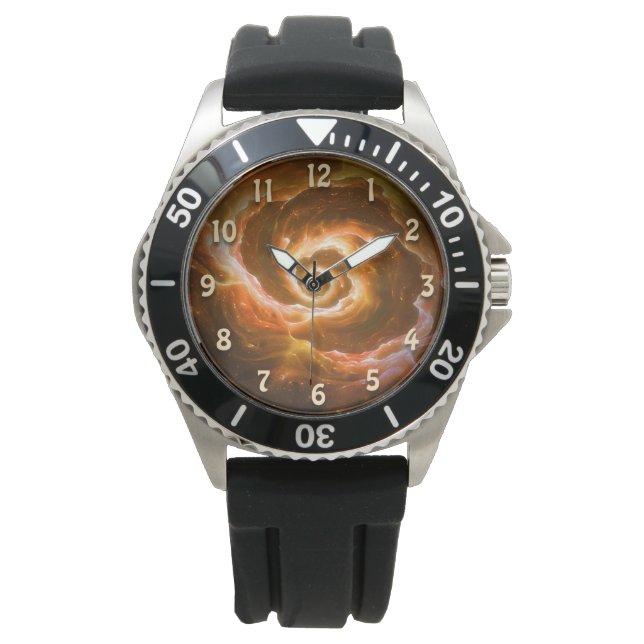 Swirling Alien Blob with Glow Effect  Watch (Front)