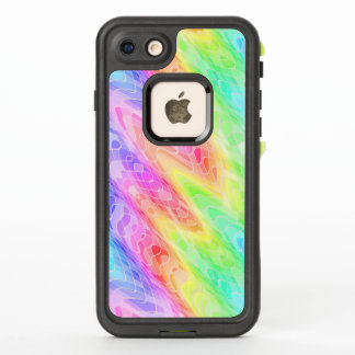 Swirling Bands of Colour With White Net Overlay