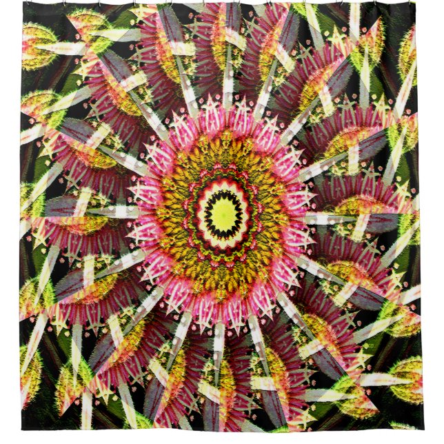 Swirling Blooms..... Shower Curtain (Front)