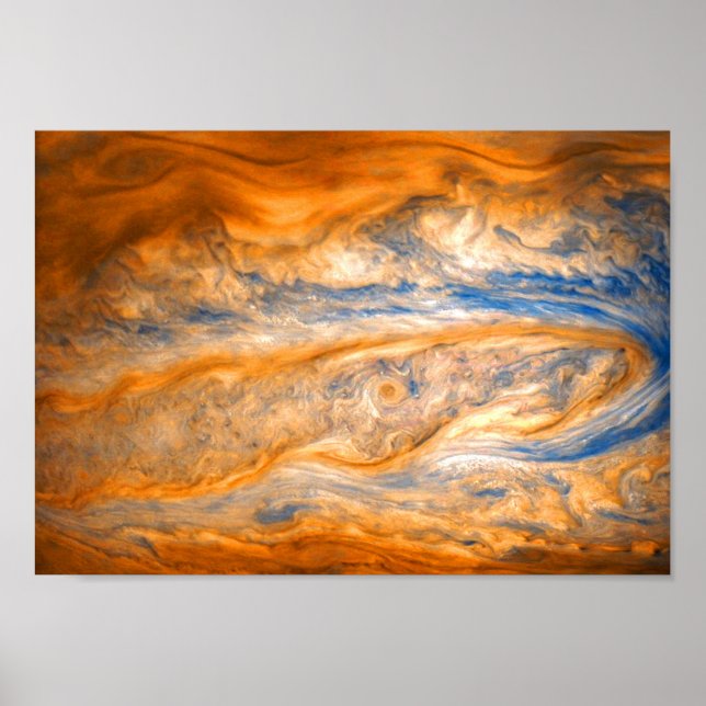 Swirling Clouds of Jupiter Poster (Front)