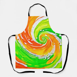 Swirling Colour Vortex Art Apron