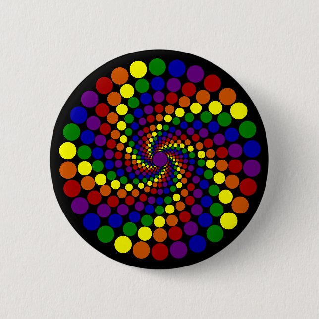 Swirling Colour Wheel 6 Cm Round Badge (Front)