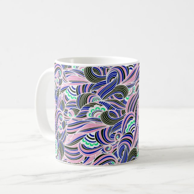 Swirling Colours Coffee Mug (Front Left)