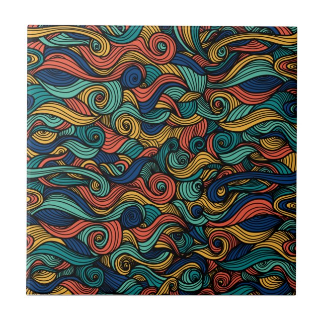 Swirling colours – dynamism for your home ceramic tile (Front)