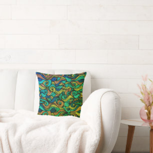 Swirling colours – dynamism for your home  cushion
