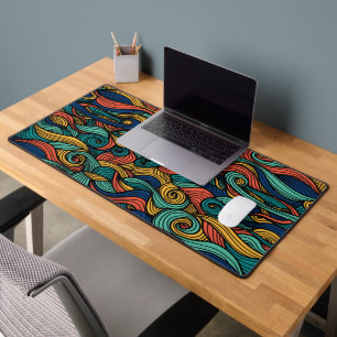 Swirling colours – dynamism for your home  desk mat