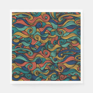 Swirling colours – dynamism for your home  napkin