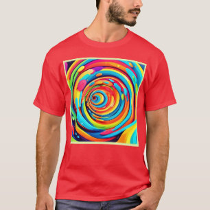 Swirling Colours in Psychedelic Tunnel T-Shirt