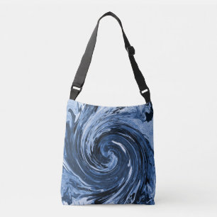 Swirling Curling wave.... Crossbody Bag