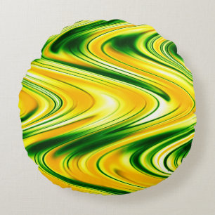 Swirling Daffodils...... Round Cushion