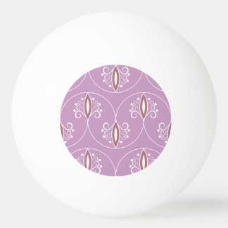 Swirling Elegance: Vintage Geometric Ping Pong Ball