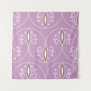 Swirling Elegance: Vintage Geometric Tapestry