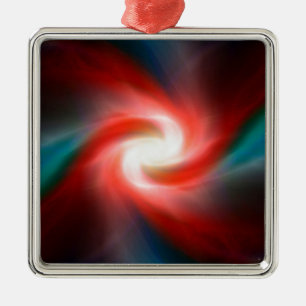 Swirling explosion metal tree decoration