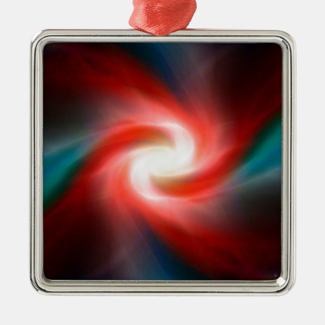 Swirling explosion metal tree decoration (Front)