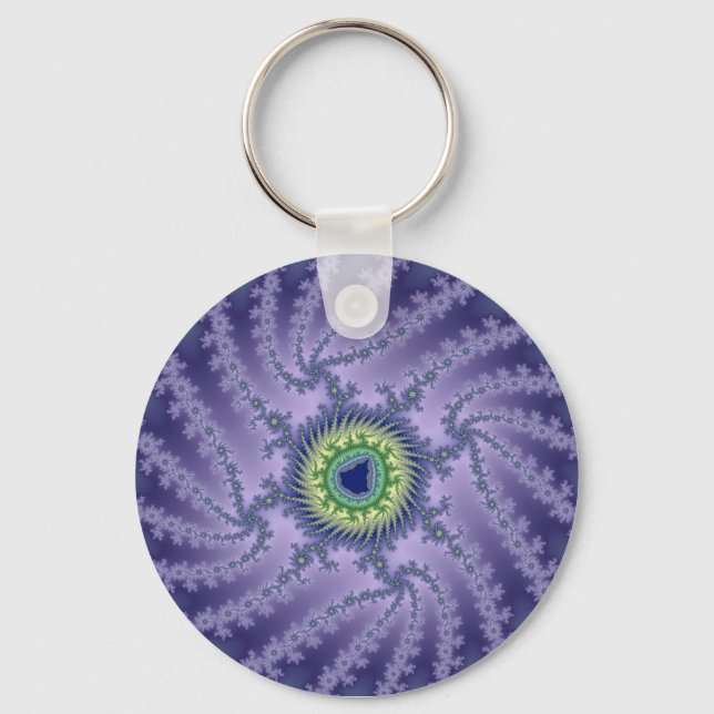 Swirling Eye - Fractal Key Ring (Front)