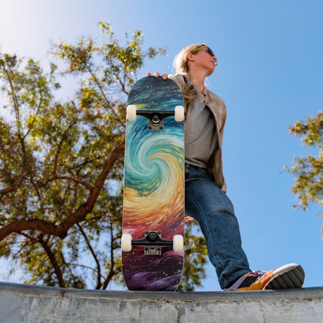 Swirling Galaxy Skateboard (Outdoor 1)