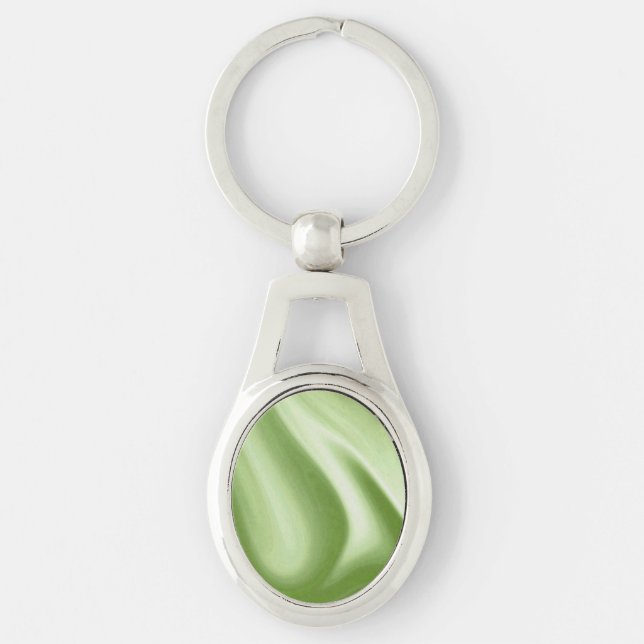 Swirling Green Key Ring (Front)
