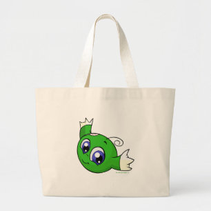 Swirling green kiko large tote bag