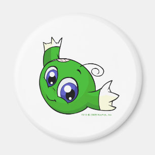 Swirling green kiko magnet