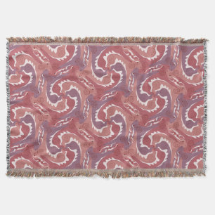 Swirling Hares Tesselation Soft Green T Blanket 8