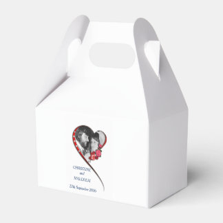 Swirling Heart Wedding Favour Box