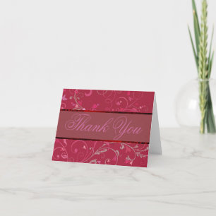Swirling Hearts Thank You Card