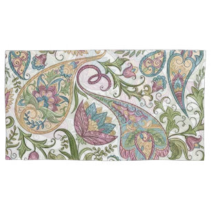 Swirling in Colour King Size Pillowcase Set