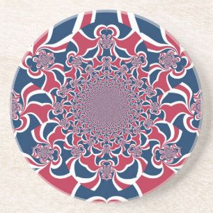 Swirling Kaleidoscope Art Print Coaster