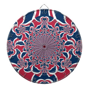 Swirling Kaleidoscope Art Print Dartboard
