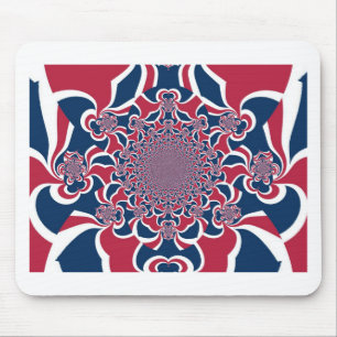 Swirling Kaleidoscope Art Print Mouse Pad